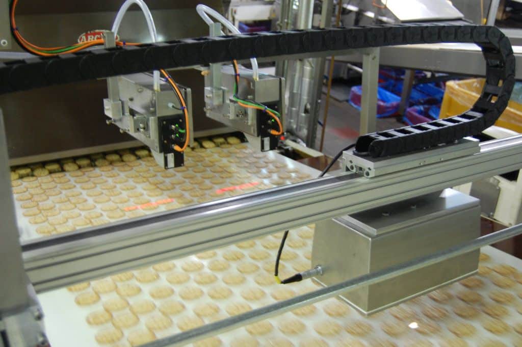 Inspection system for food production line